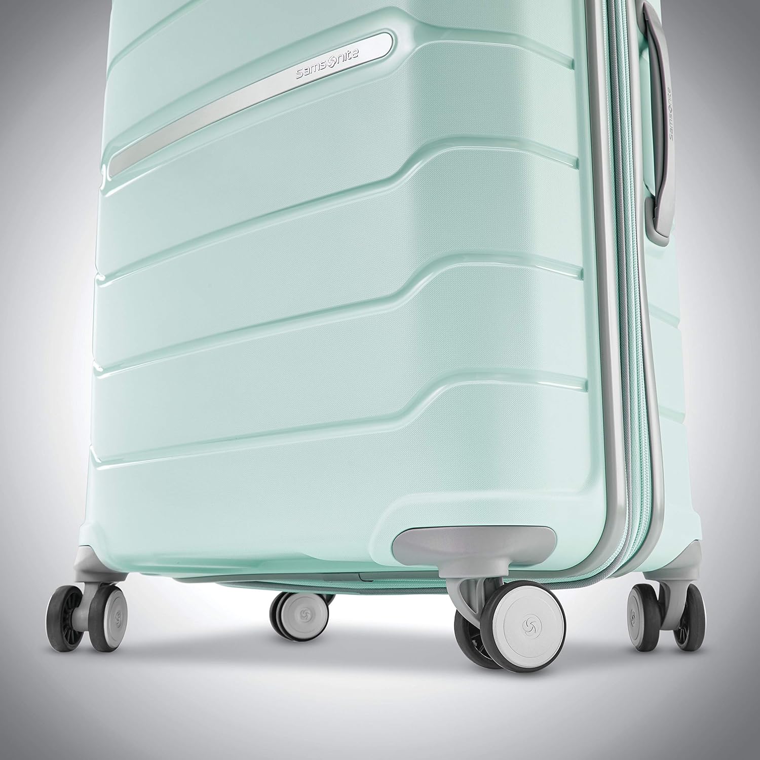 Samsonite Freeform Hardside Expandable with Double Spinner Wheels， Checked-Large 28-Inch， Black - Image 6